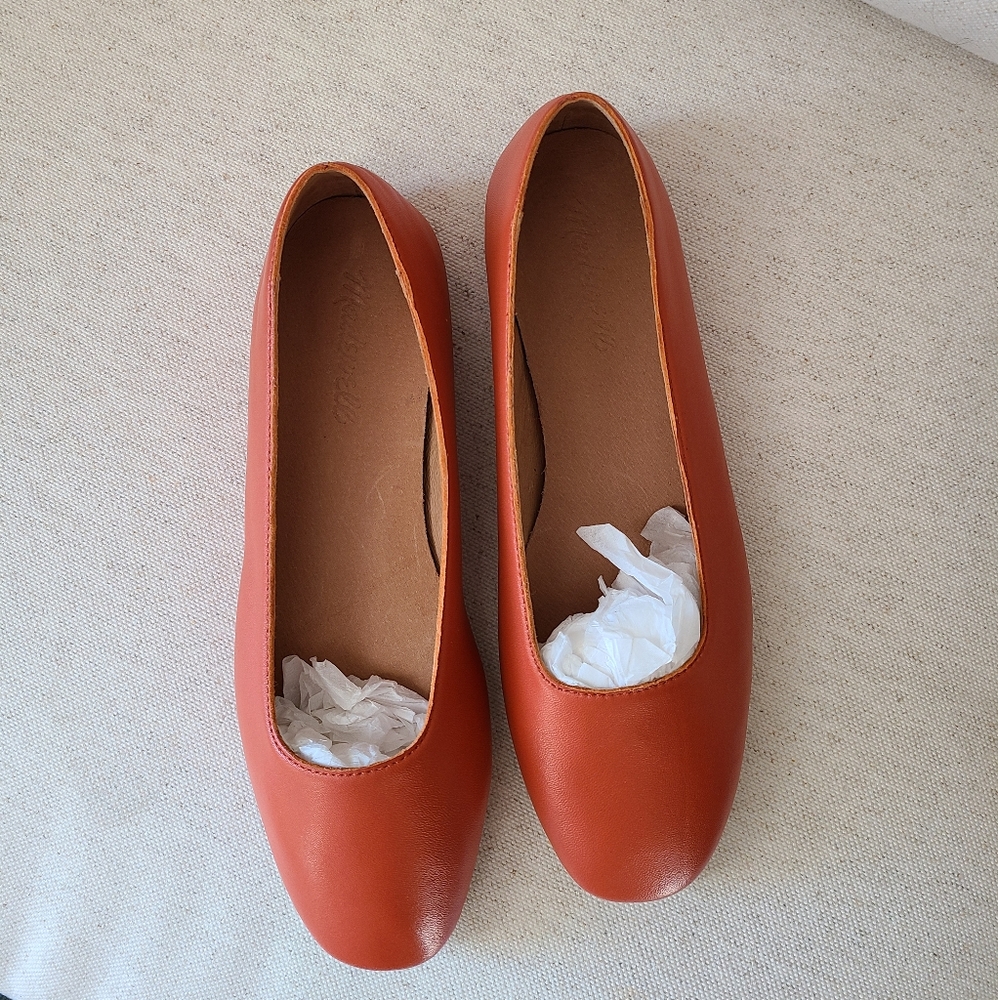 Madewell The Cory Flat in LeatherAE218